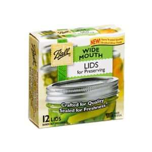 Ball Wide Mouth Lids 12Pk Case Pack 36 