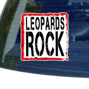  Leopards Rock   Window Bumper Laptop Sticker: Automotive
