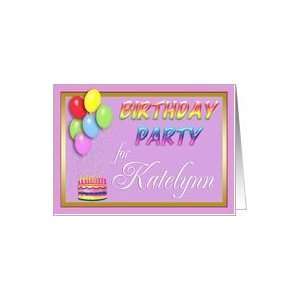  Katelynn Birthday Party Invitation Card: Toys & Games