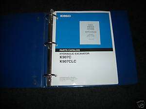 Kobelco K907C K907CLC Excavator Parts Manual  
