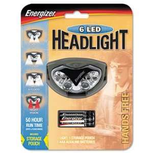   Eveready AAA Battery 6 LED Pivoting Stop & Flood Headlight HDL33A2E