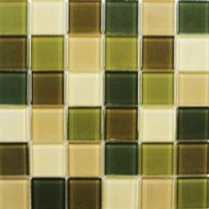  Shimmer Blends 2 x 2 Glossy Mosaic in Foliage
