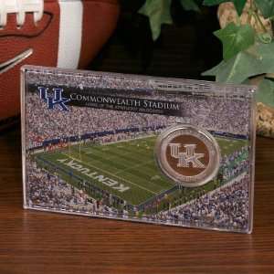  NCAA Kentucky Wildcats Commonwealth Stadium Silver Coin 