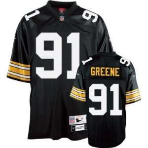  Kevin Greene Steelers Black Reebok Premier Jersey Sports 