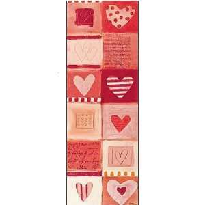  Love Letters In Red Poster Print