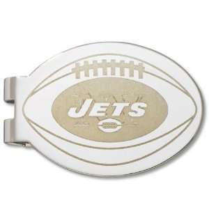   York Jets Silver Plated Laser Engraved Money Clip: Sports & Outdoors