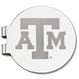   Aggies Silver Plated Laser Engraved Money Clip: Sports & Outdoors
