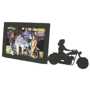  Lady Motorcycle RIDER 3X5 Horizontal Picture Frame: Home 