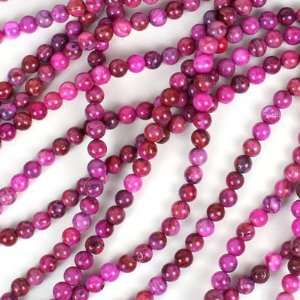   : 8mm Pink Crazy Lace Agate Round Beads Strand: Arts, Crafts & Sewing