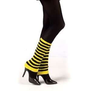  Fun World 90125YFW Black and Yellow Striped Fuzzy Leg 