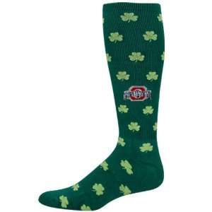   State Buckeyes Kelly Green St. Patricks Day Half Cushion Knee Socks