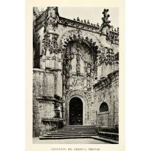  1915 Print Convent Order Christ Tomar Portugal Knights Templar 