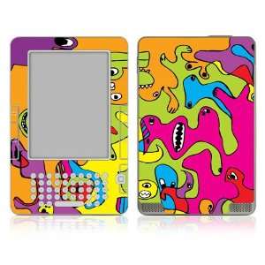   Kindle DX Skin Decal Sticker   Color Monsters 