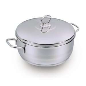  Dutch Oven  Astra Low Casserole   6 Quart Stainless Steel 