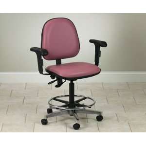  CLINTON SPECIALTY SEATING Lab stool w/ contour seat & arms 