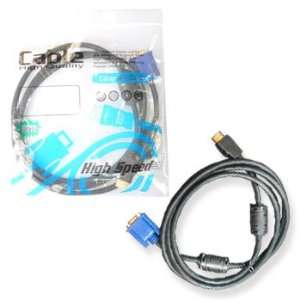  100% NEW HDMI Male to VGA HD 15 Male Cable 1.8 Meters 