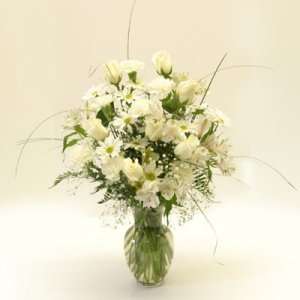 Elegant White Rose Bouquet:  Kitchen & Dining
