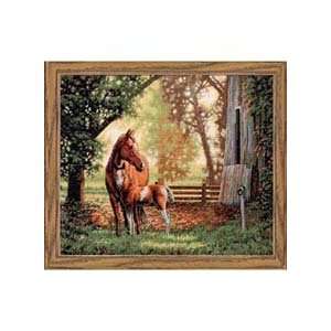  Gold Collection Mare & Foal Counted Cross Stitch Kit 