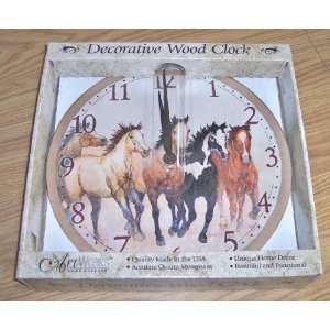 Clock   Wood   Western Horse   Stepping Out   12