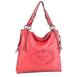    LSQ00222RD Red Deyce Singature Quality PU Women Tote Bag Beauty