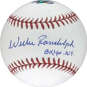 Willie Randolph Autographed Baseball   Brooklyn NY Insc  