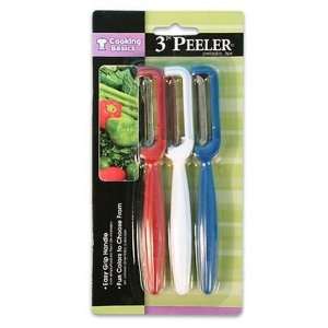   Peeler, 3 Piece 6.25 Red, White, Blue Case Pack 144: Home & Kitchen