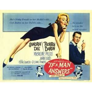 Man Answers Movie Poster (22 x 28 Inches   56cm x 72cm) (1962) Half 