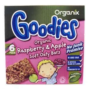 Organix 12 Month Apple & Raspberry Bars 6 Pack 180g  