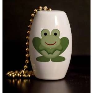  Cute Little Frog Porcelain Fan / Light Pull: Home 