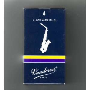  Vandoren Alto Saxophone Reeds, Strength 3.5 Twin Pack 