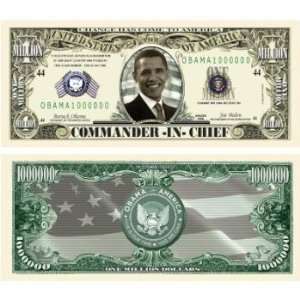  Barack Obama Million Dollar Bills Case Pack 100: Toys 