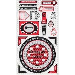  Moxxie Grand Slam Baseball Cardstock Stickers, Grand Slam 