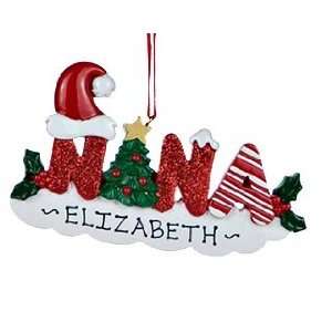    Personalized Nana Letters Christmas Ornament
