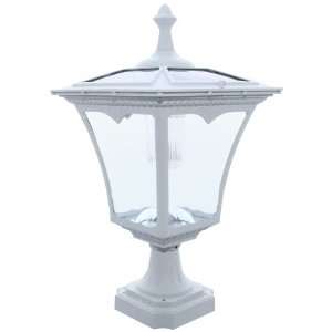   Solar Regency Pillar / Column / Pedestal Light (Square Base)   White
