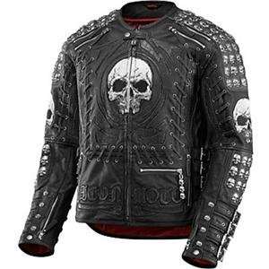    Icon Victory Metal God Leather Jacket   Large/Black: Automotive