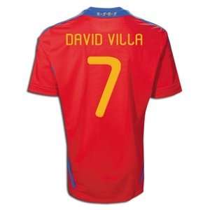  2011 DAVID VILLA Home WC Champions Soccer Jersey