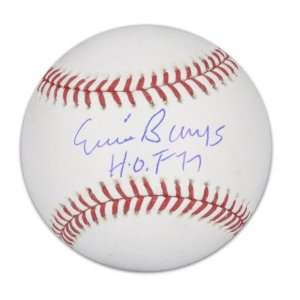  Ernie Banks Autographed Baseball  Details HOF 77 