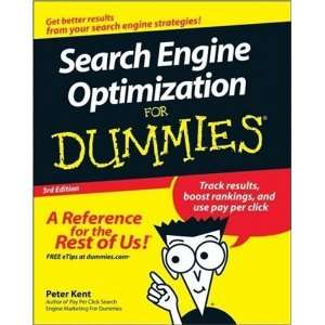   Search Engine Optimization For Dummies [Paperback] Peter Kent Books