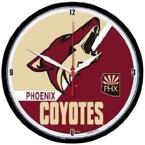    NHL Phoenix Coyotes Team Logo Wall Clock: Sports & Outdoors
