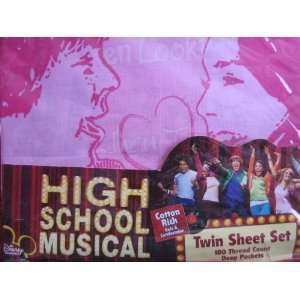    High School Musical Twin Sheet Set w Deep Pockets: Home & Kitchen