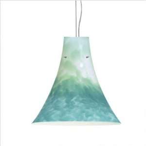   PENDANT GLASS SHADE ONLY, Turquoise Finish   Sherbet: Home Improvement