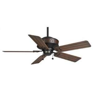   Outdoor Ceiling Fan in Textured Matte Black with Beadboard Blades