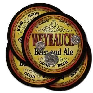  WEYRAUCH Family Name Beer & Ale Coasters 