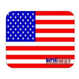    US Flag   Norway, Wisconsin (WI) Mouse Pad 