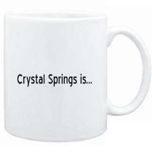  Mug White  Crystal Springs IS  Usa Cities Sports 