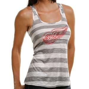  Majestic Threads Detroit Red Wings Ladies Gray Cream Good Call 