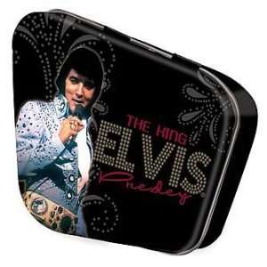   Elvis Presley The King 1970s Mini Tin Box