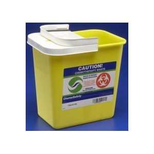   Container Sharps Chemosafety Nestable Yellow 18gal 5/Ca by, Kendall