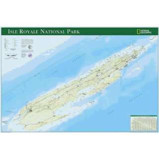  National Geographic RE01020351 Map Of Isle Royale National 