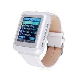    Tri Band Sports Fm Watch Cell Phone White and Black: Electronics